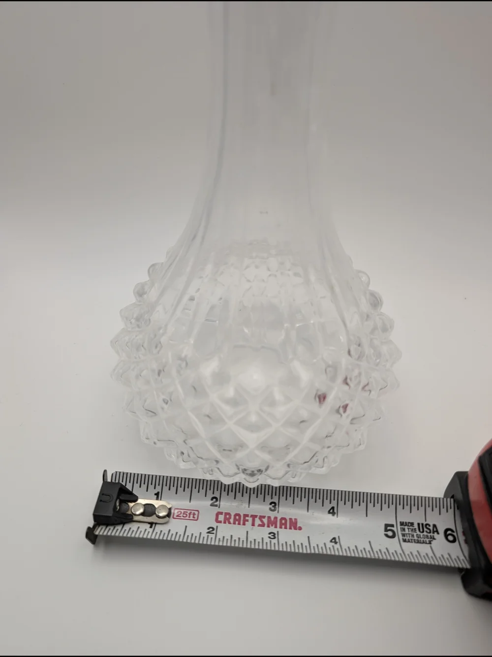 Vintage Crystal Alcohol Wine Drink  Decanter Diamond Hobnail 8
